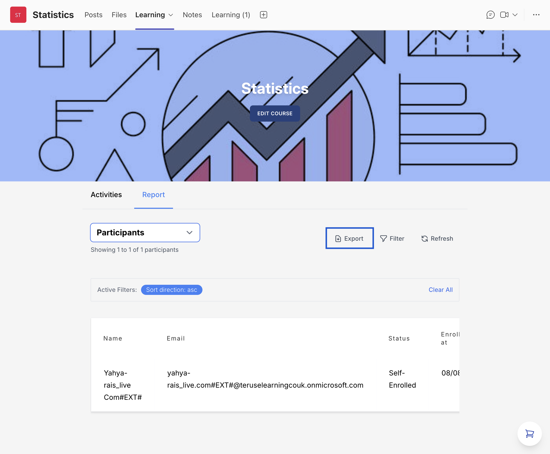 Export Reporting Data