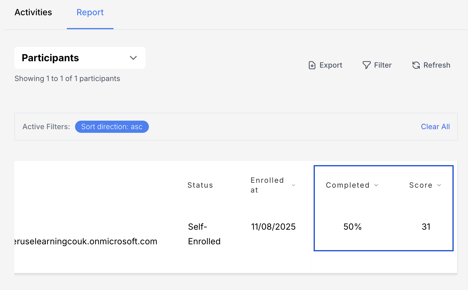 SCORM Tracking