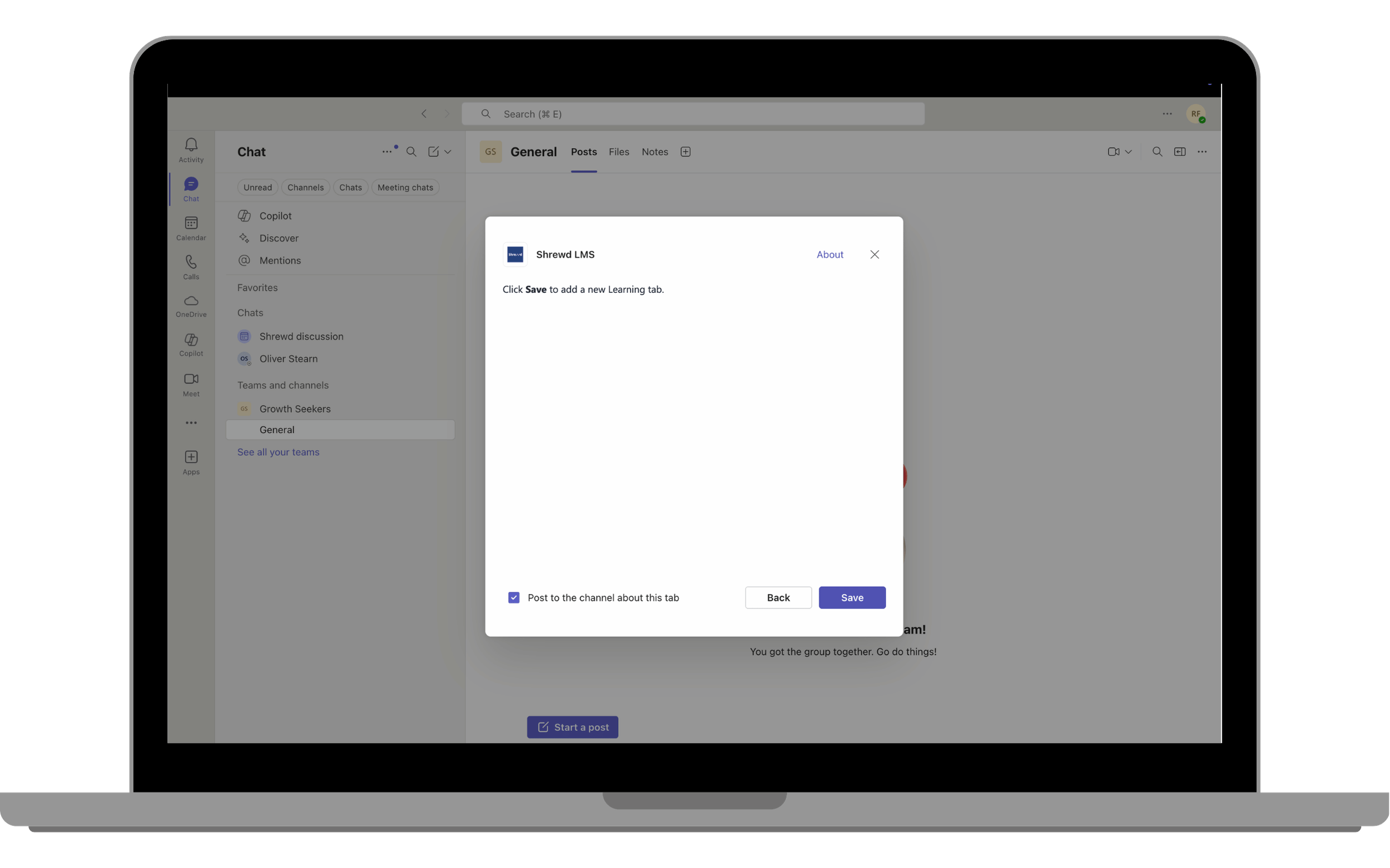 Save Learning Tab