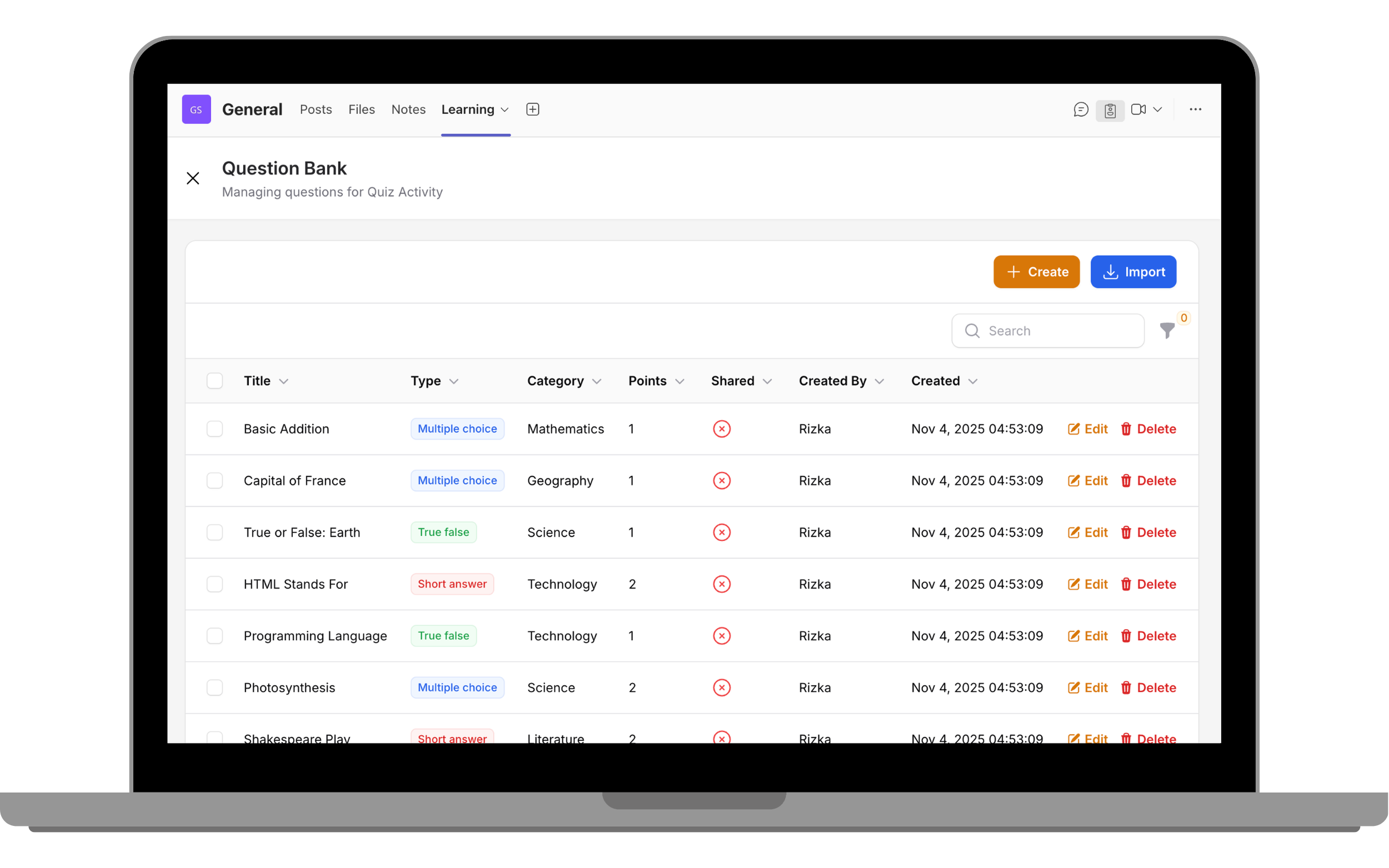 Shrewd LMS 3.4.0: New Quiz Activity for Better Learning Assessment in Microsoft Teams 13